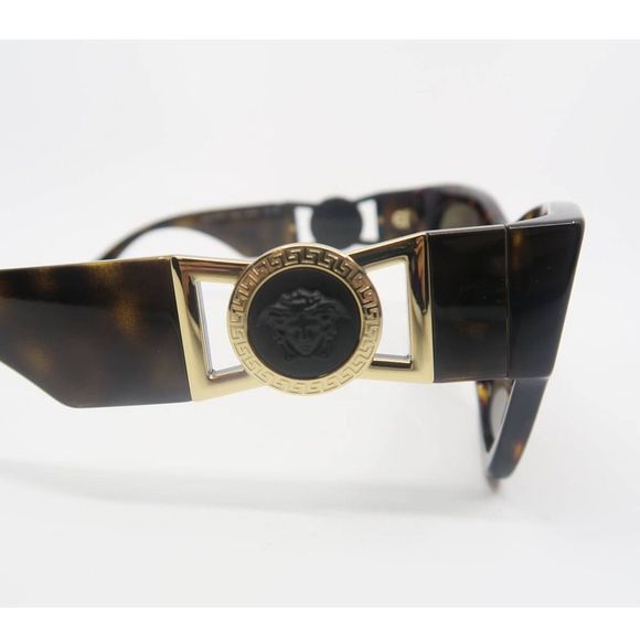 VERSACE MOD 4415-U 108/3 New Brown Tortoise/Brown Authentic Women\'s Sunglasses